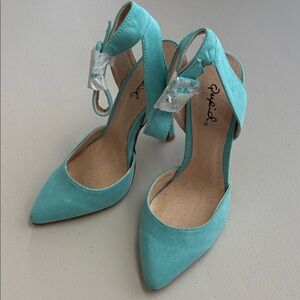 Qupid Aqua Blue Women's Heels
